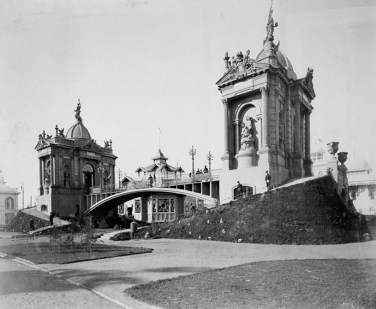 Betonisilta, koko Venäjän näyttely, Nižni Novgorod, Venäjä, 1896. tekijältä Maxim Dmitriev