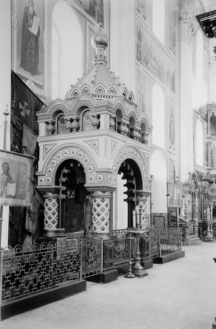 Mininsin hauta Vapahtajan katedraalissa Nižni Novgorodin Kremlissä, Venäjä, 1896. tekijältä Maxim Dmitriev