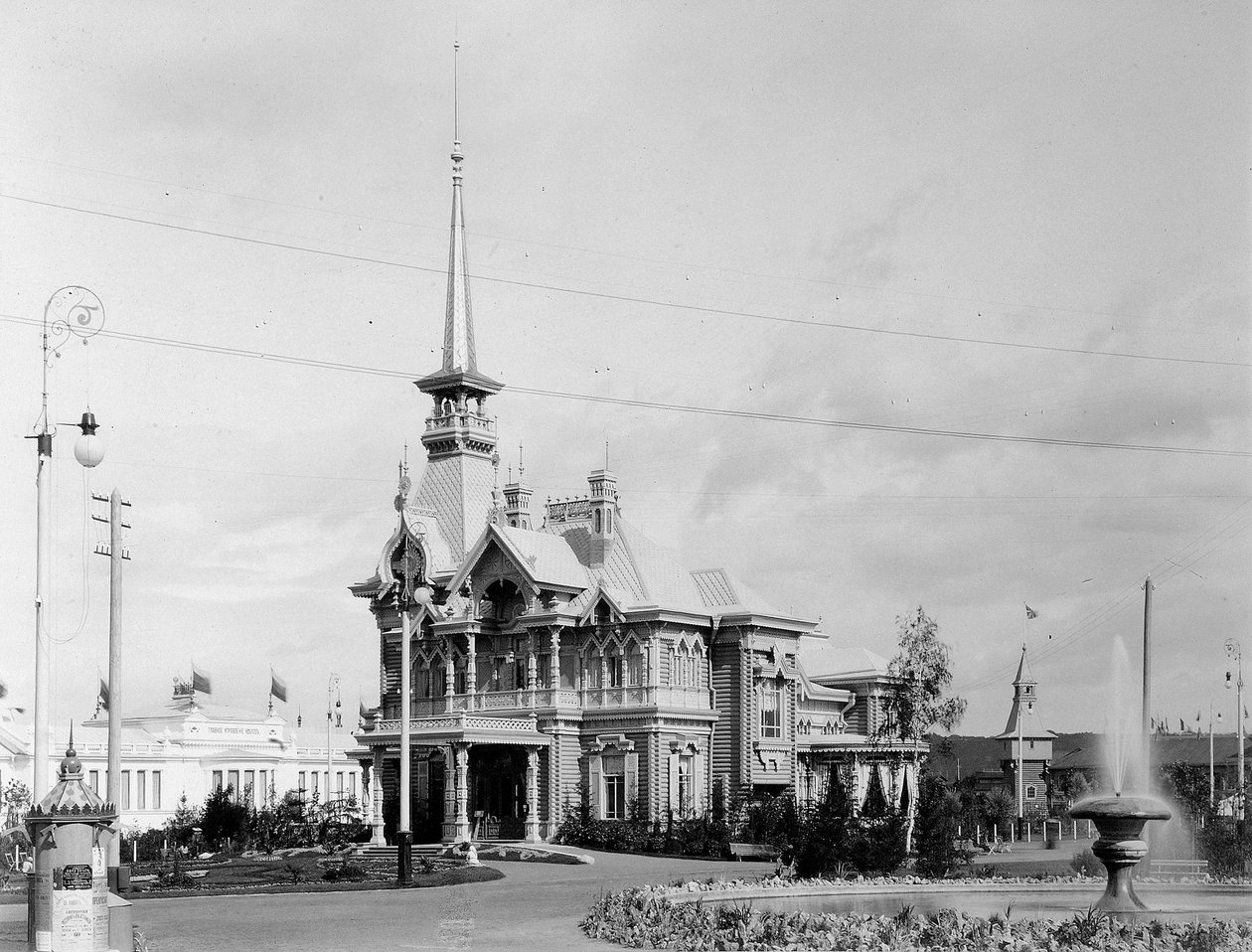 Tsaarien paviljonki, koko Venäjän näyttely, Nižni Novgorod, Venäjä, 1896. tekijältä Maxim Dmitriev