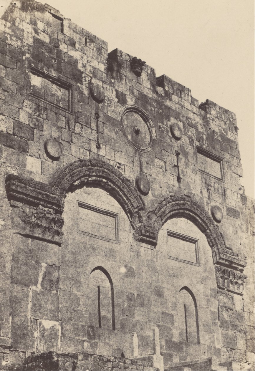 Palestiina. Jerusalem. kultainen portti tekijältä Maxime Du Camp