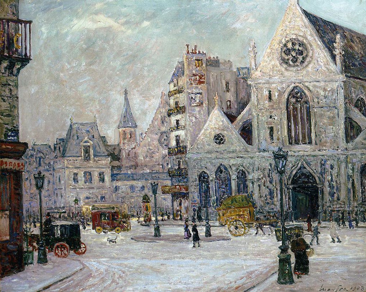 St. Nicolas-des-Champsin kirkko, rue St. Martin, Pariisi, 1908 tekijältä Maxime Emile Louis Maufra