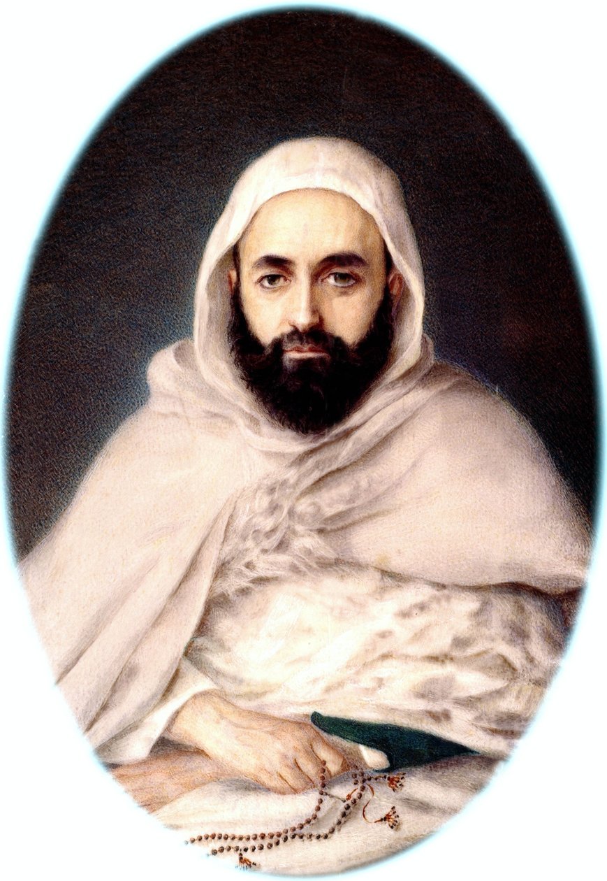 Emir Abd-el-Kaderin muotokuva, 1852 tekijältä Maxime David
