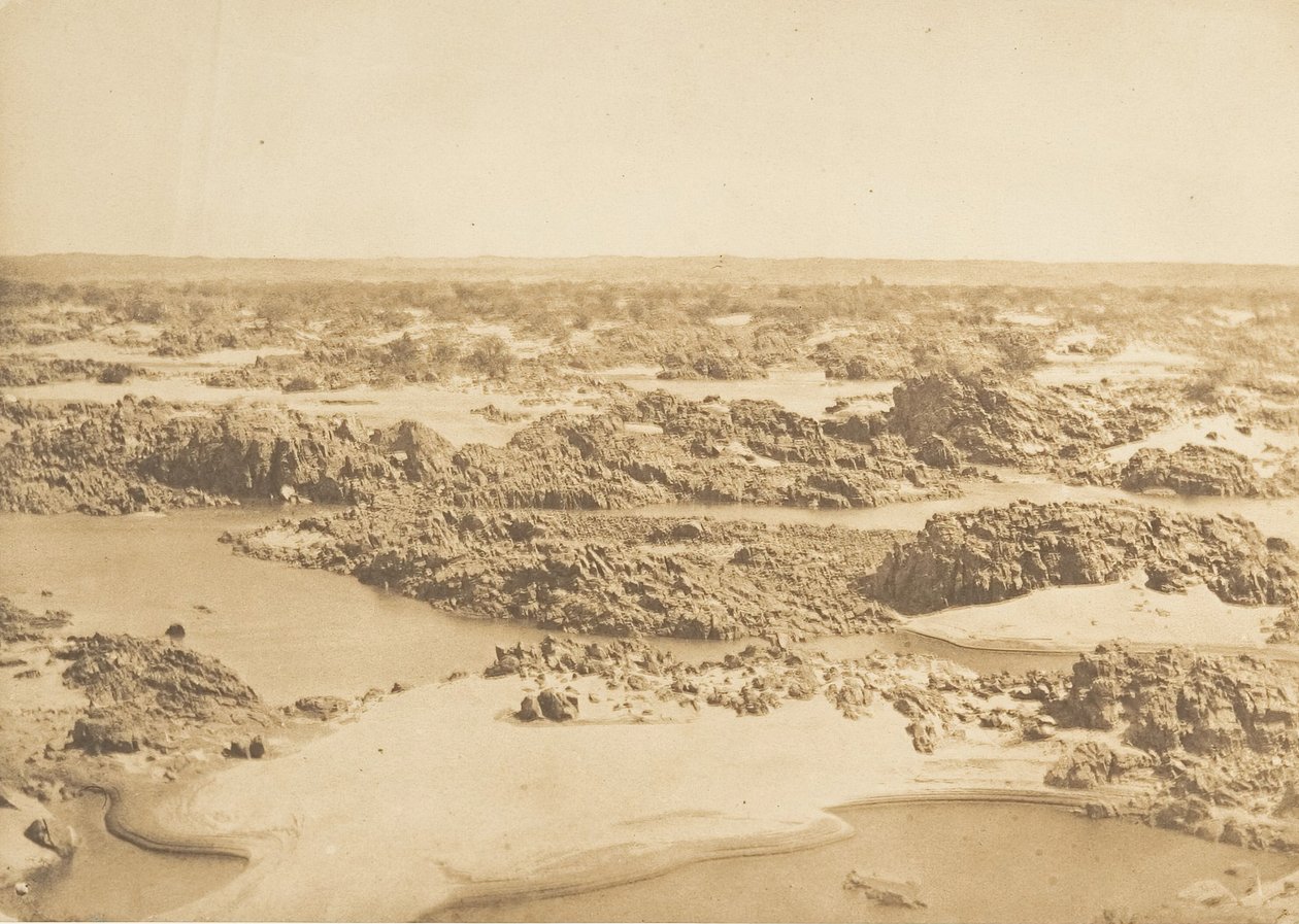 Batu-el-Hadjar. Näkymä otettu toisesta kaihista maaliskuussa 1850. tekijältä Maxime Du Camp