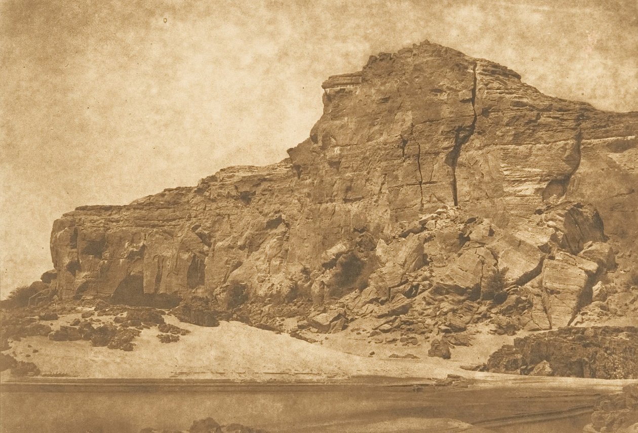 Djebel-Aboucir - Toisen kaihien vasen ranta, 25. maaliskuuta 1850. tekijältä Maxime Du Camp