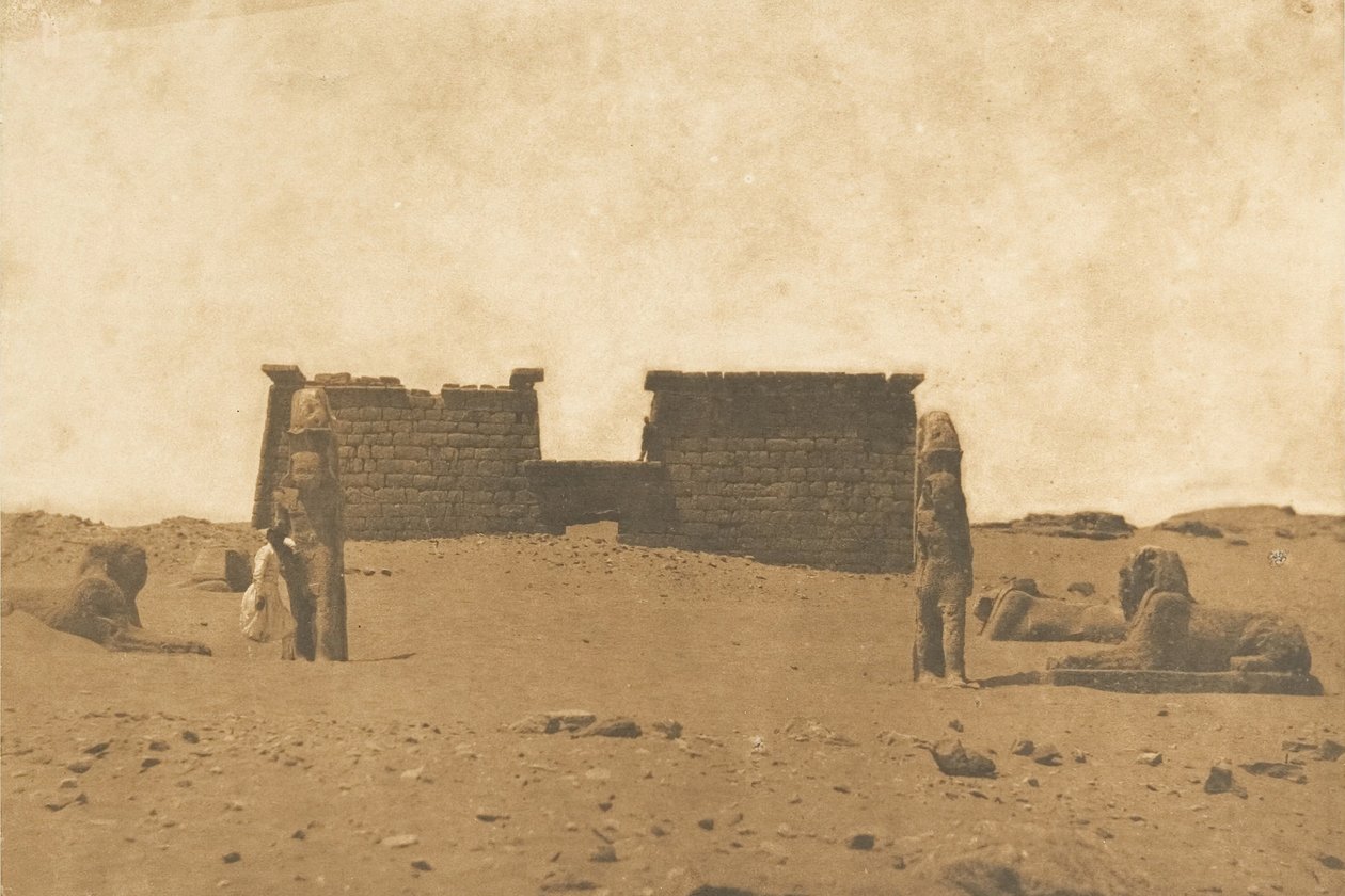Dromos du Temple de Sébona, 3. huhtikuuta 1850. tekijältä Maxime Du Camp