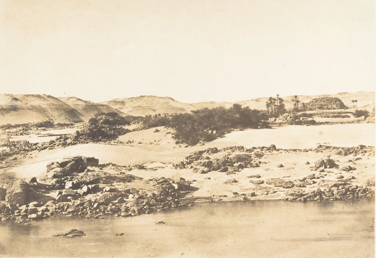 Sisäänkäynti ensimmäiseen kaihiin lähellä Assuania, 1849-50. tekijältä Maxime Du Camp