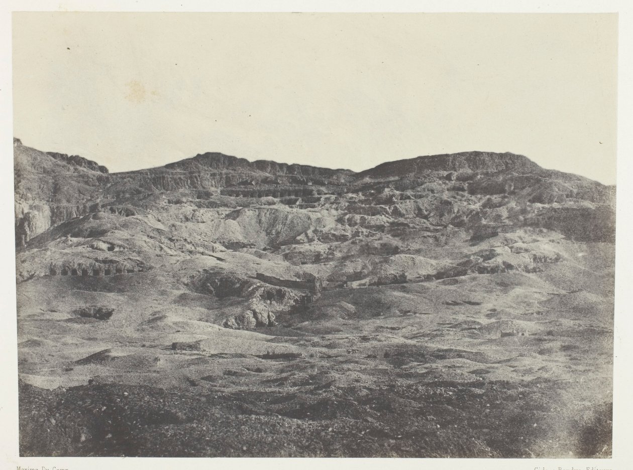 Gournah, Theban nekropolis; Thebes tekijältä Maxime Du Camp