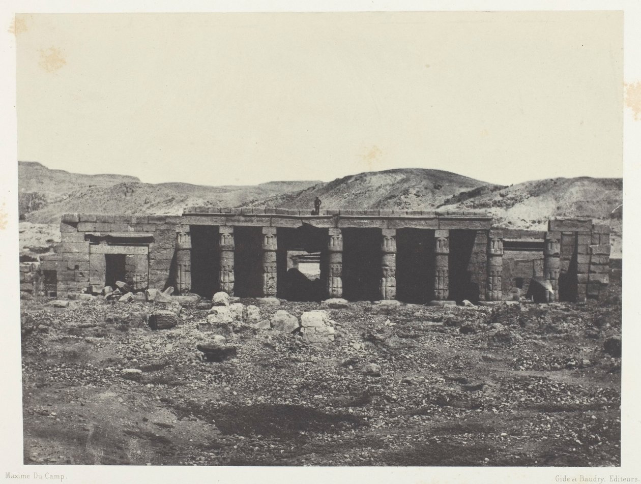 Gournah, Menephtan palatsi 1.; Thebes tekijältä Maxime Du Camp