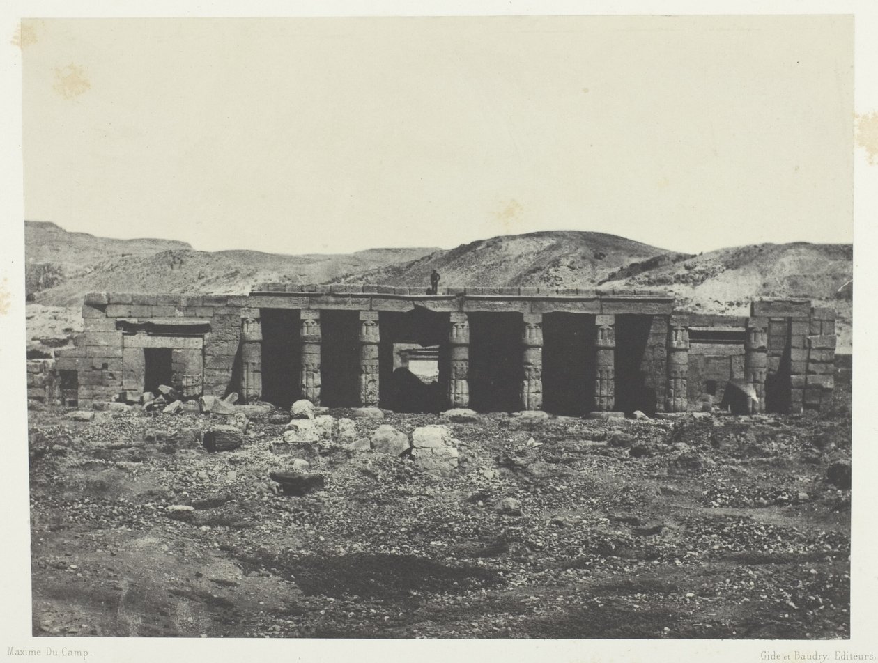 Gournah, Menephtan palatsi 1.; Thebes tekijältä Maxime Du Camp