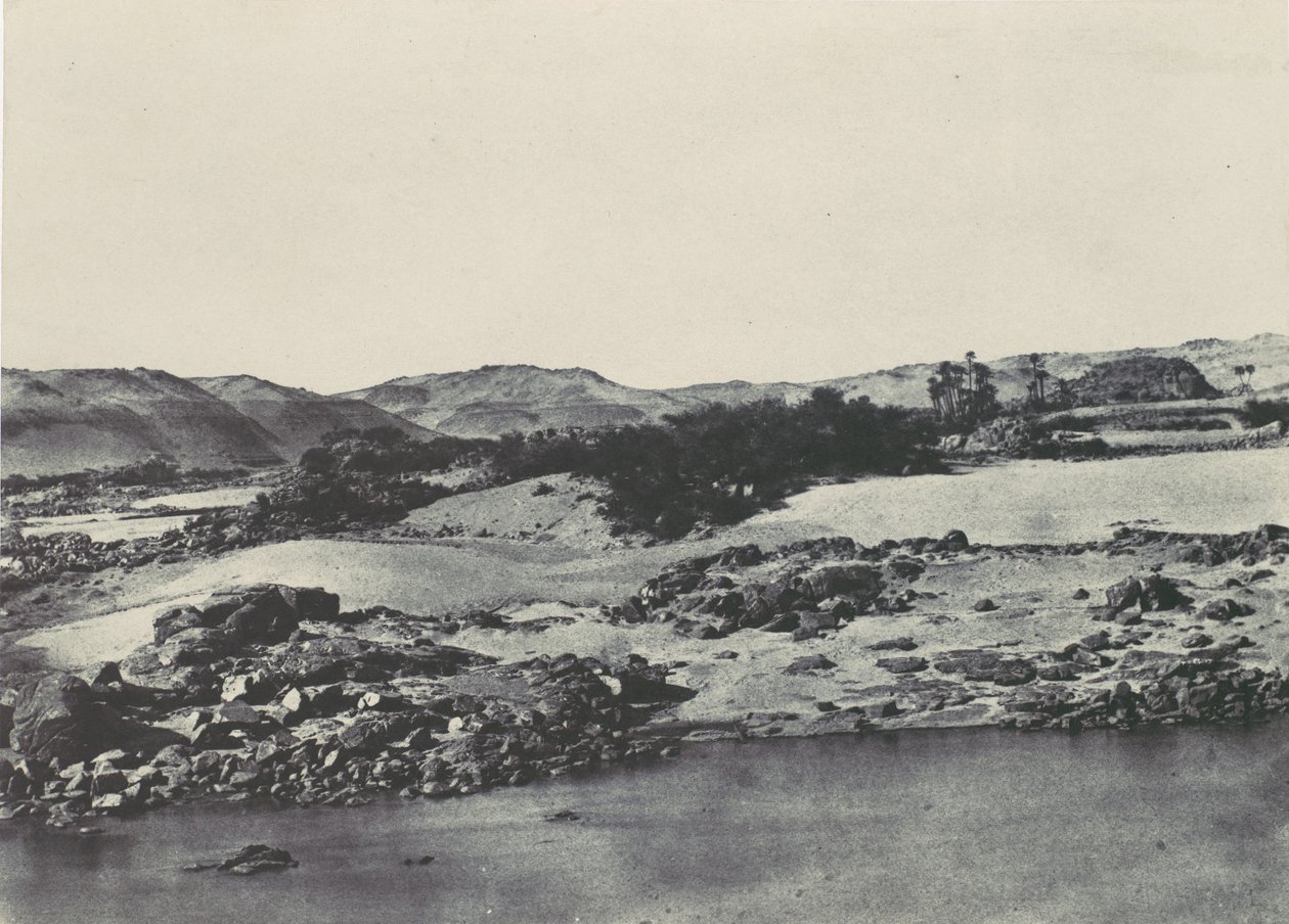 Ylä-Egypti. Sisäänkäynti ensimmäiseen kaihiin, 1850. tekijältä Maxime Du Camp