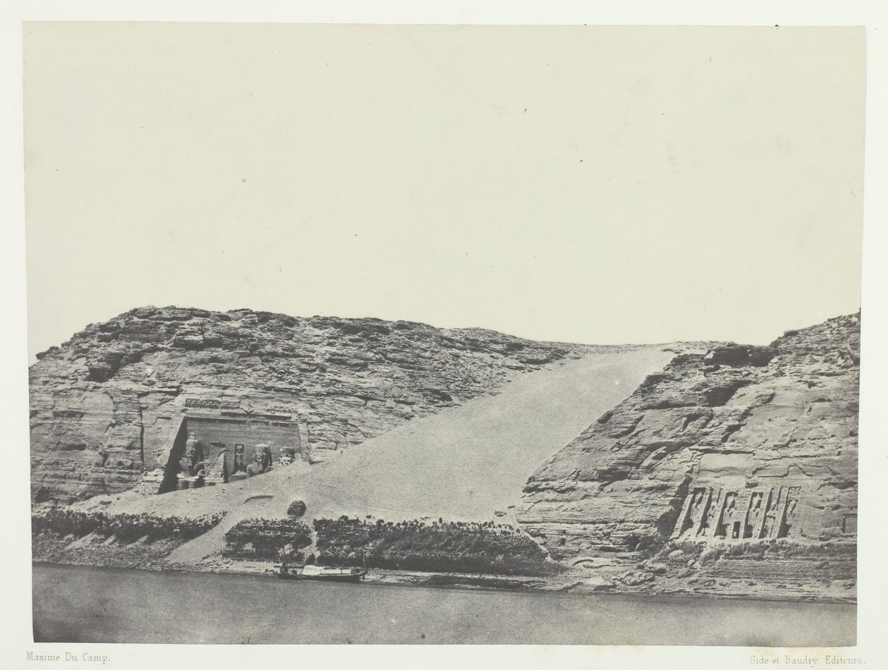 Ibsamboul, Les Deux Spéos, Nubie, 184951, painettu 1852. tekijältä Maxime Du Camp