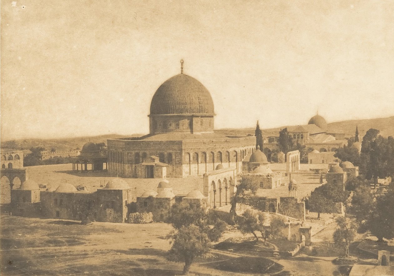 Omarin moskeija, Jerusalem, elokuu 1850. tekijältä Maxime Du Camp