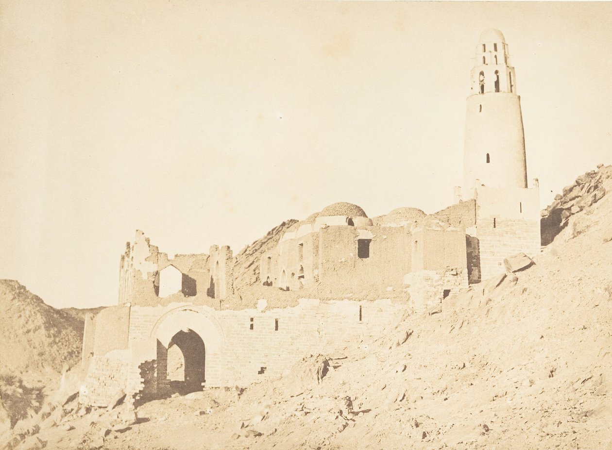 Belal-moskeija, Philae Right Bankin eteläpuolella, 11. huhtikuuta 1850. tekijältä Maxime Du Camp