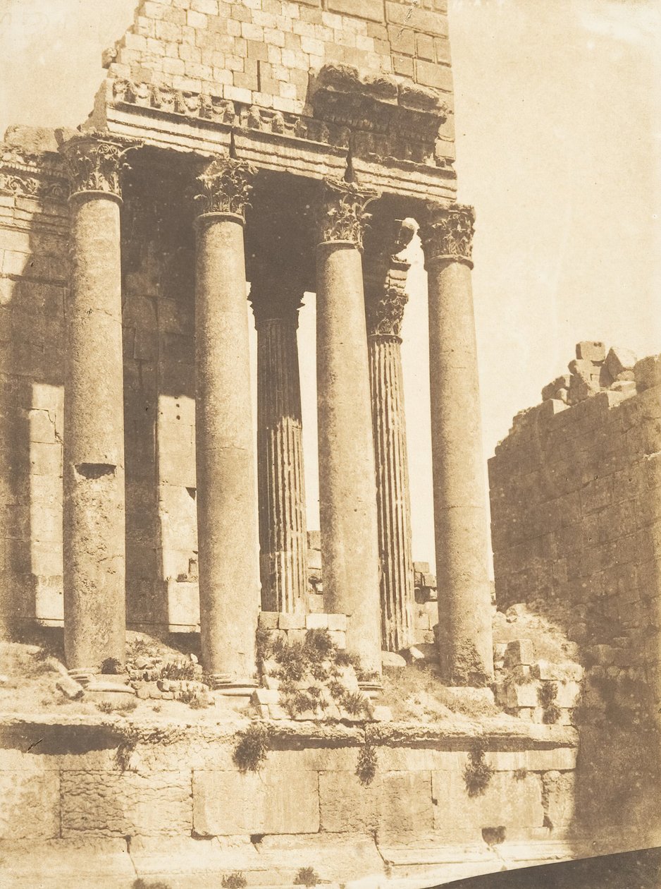 Jupiterin temppeli, Baâlbek Heliopolis, 15. syyskuuta 1850. tekijältä Maxime Du Camp