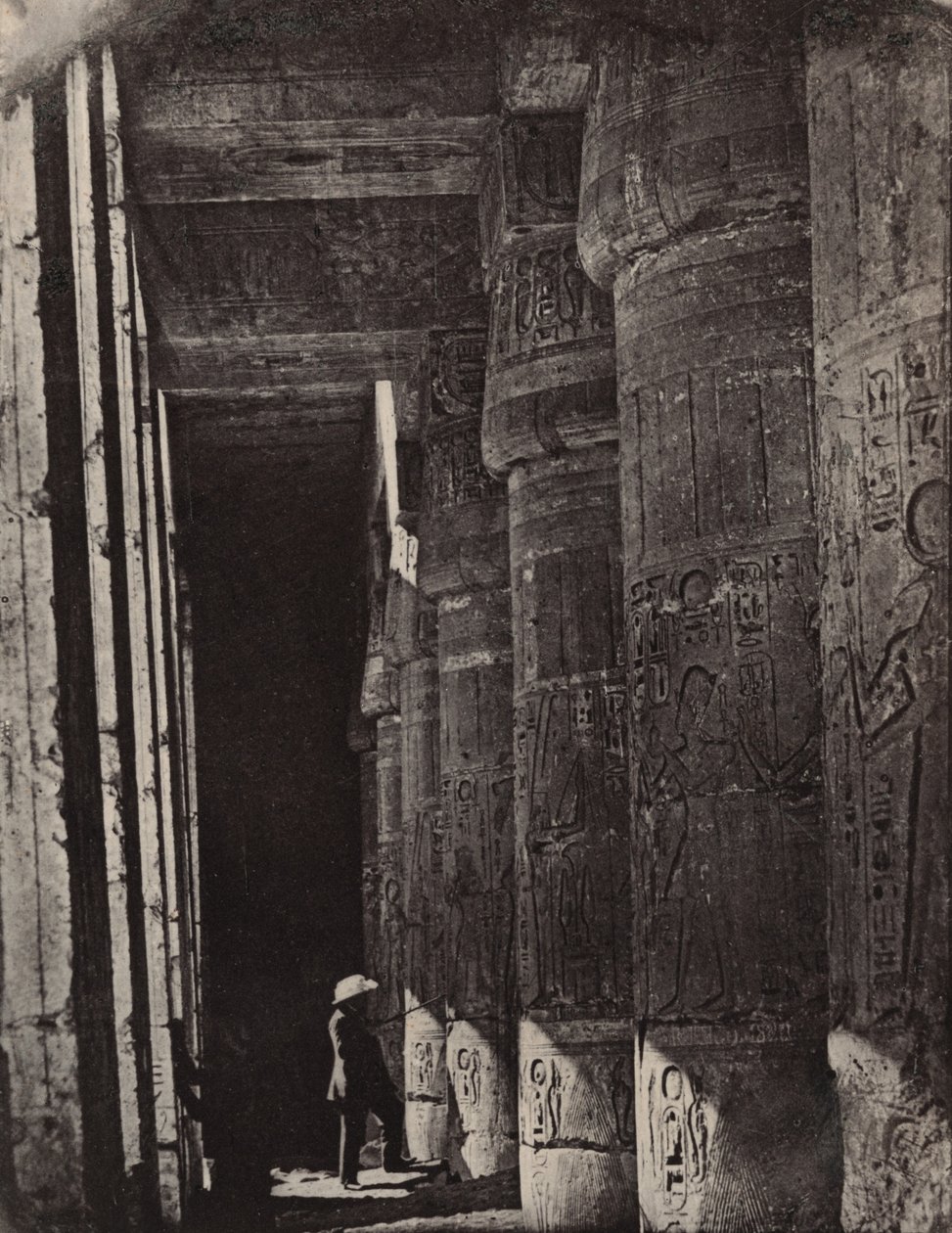 Theba, Medinet Habu, palatsin galleriat tekijältä Maxime Du Camp