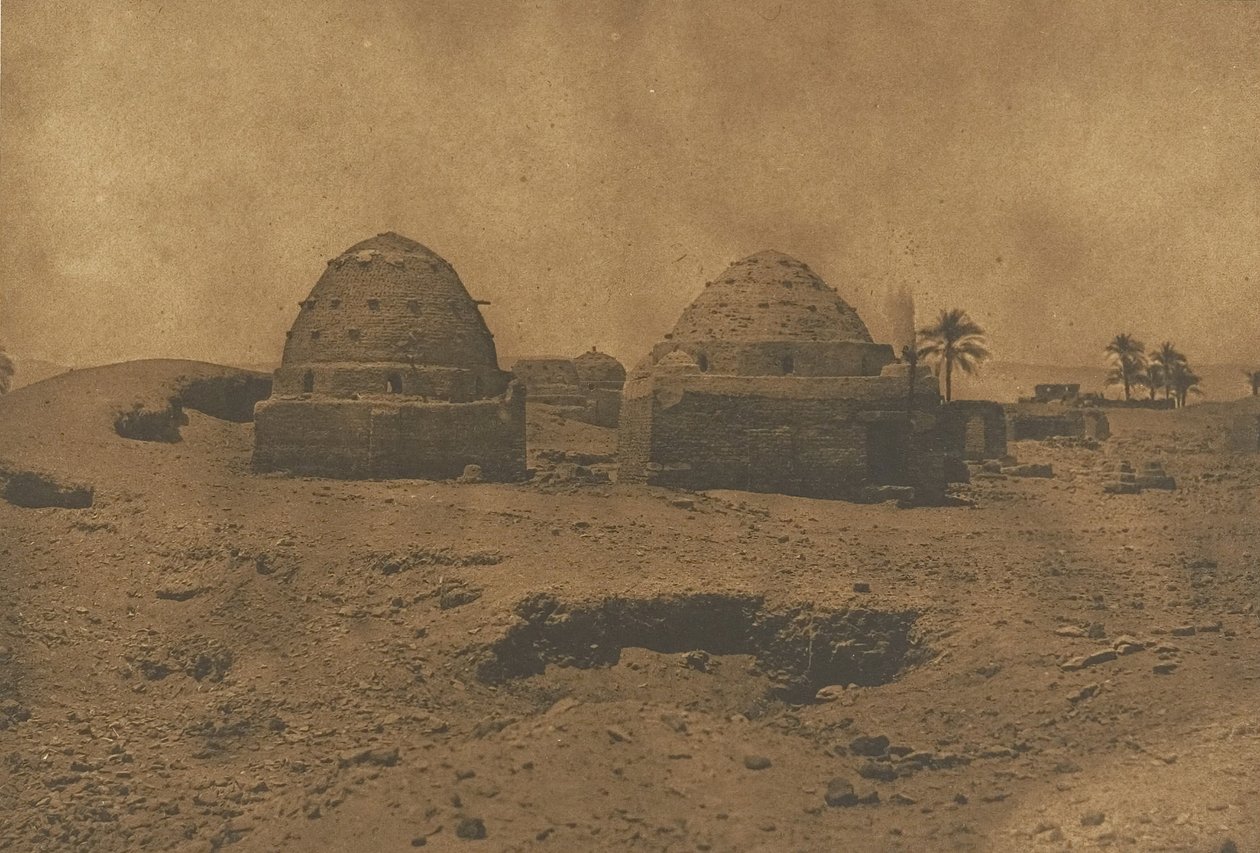 Muslimien haudat Hermentissä, 1849-50. tekijältä Maxime Du Camp