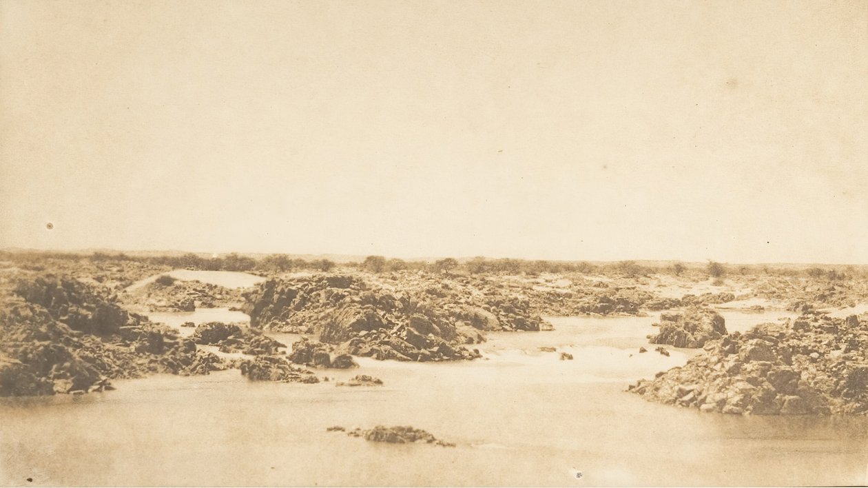 Näkymä toisen kaihikoskiin, maaliskuu 1850. tekijältä Maxime Du Camp