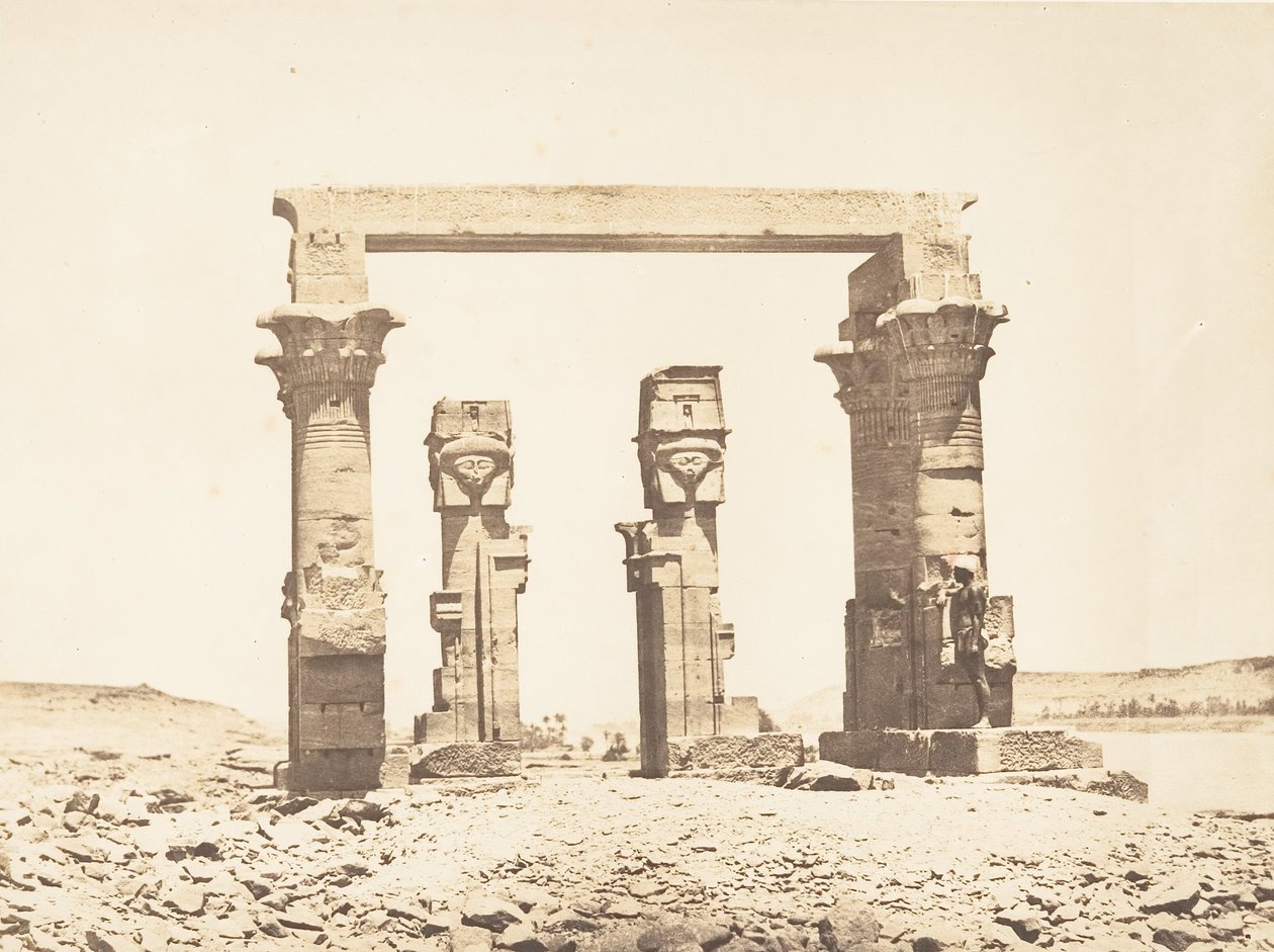 Vue du Temple de Kardassy, April 9, 1850.  tekijältä Maxime Du Camp