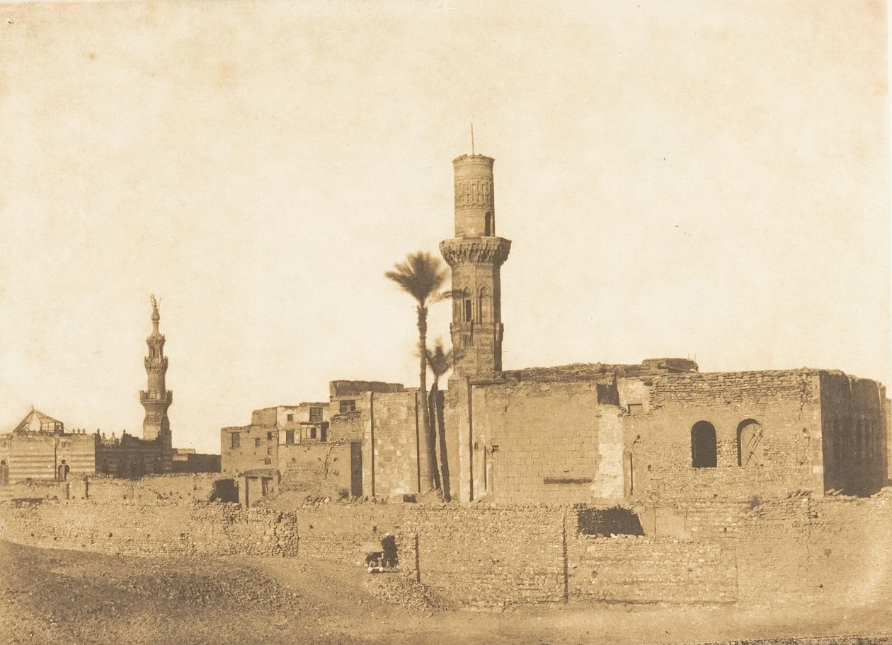 Näkymä tuhoutuneesta moskeijasta lähellä Bab-Saïdaa, Kairo, joulukuu 1849 - tammikuu 1850. tekijältä Maxime Du Camp
