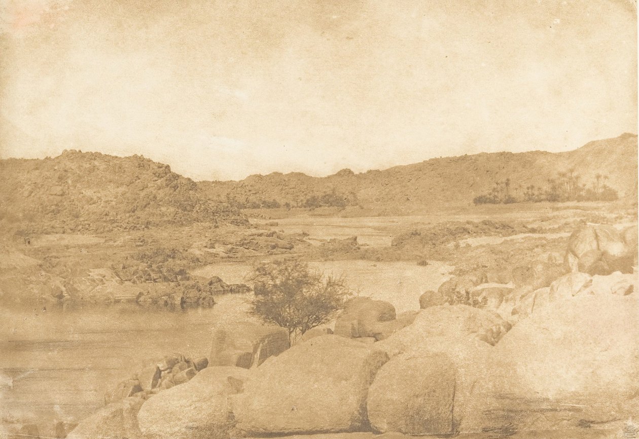 Näkymä otettu ensimmäisen oikean rannan kaihista, 1849-50. tekijältä Maxime Du Camp