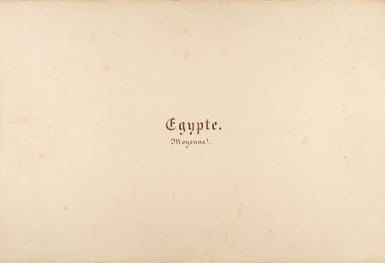 Egypti, Nubia, Syyria: Maisemat ja monumentit, 1849-50. tekijältä Maxime Du Camp