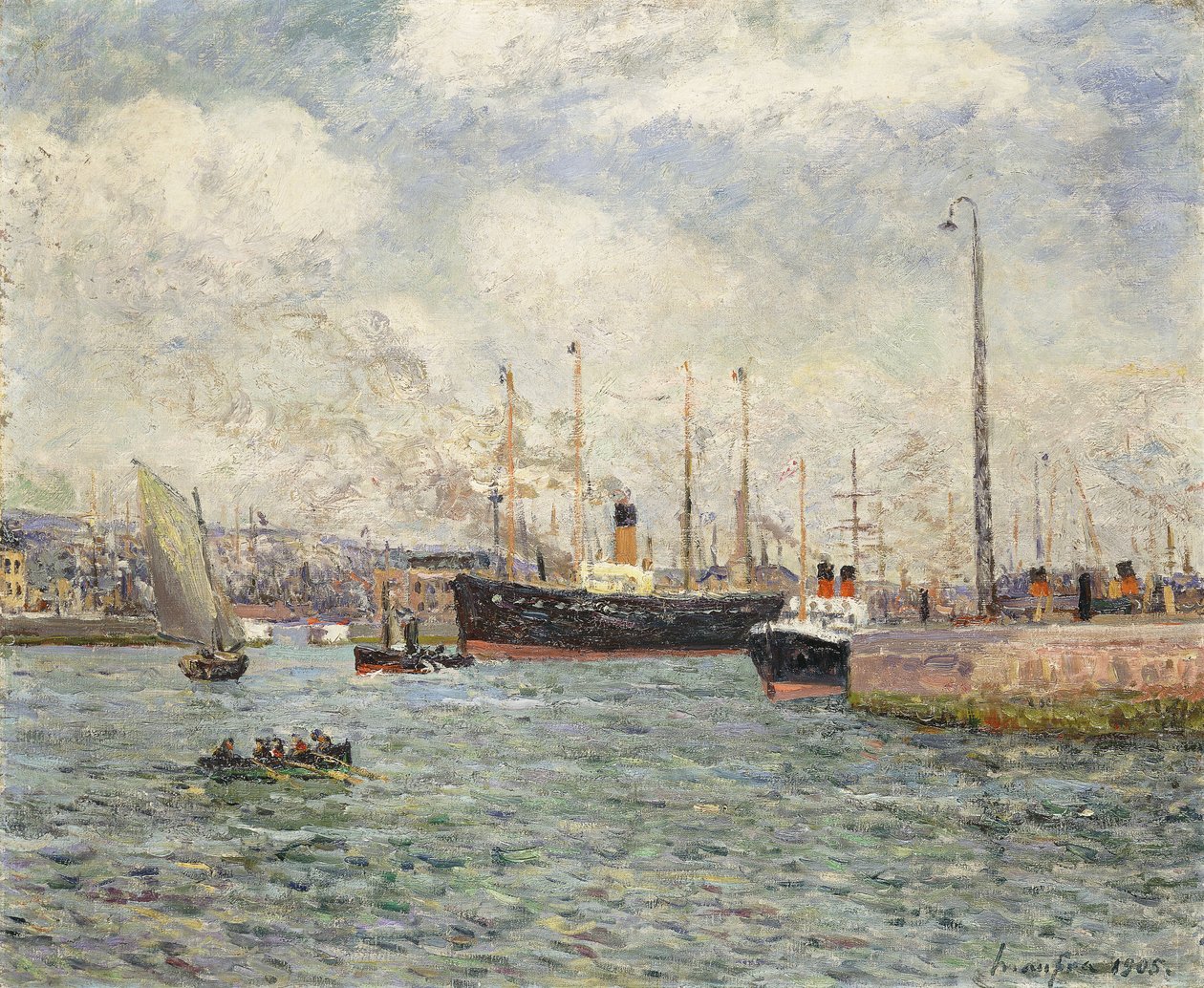 Le Port du Havre, 1905 tekijältä Maxime Emile Louis Maufra