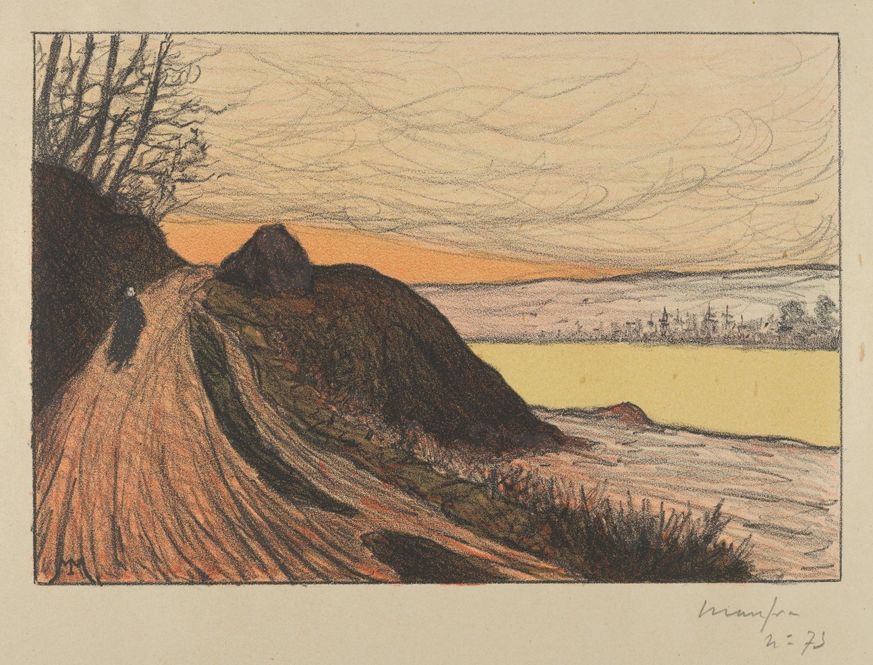 Tie Gaudista La Route de Gaud, 1893. tekijältä Maxime Emile Louis Maufra
