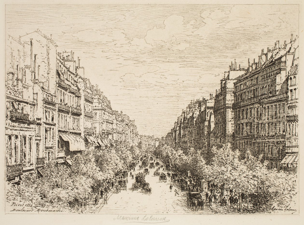 Boulevard Montmartre, Pariisi tekijältä Maxime Lalanne