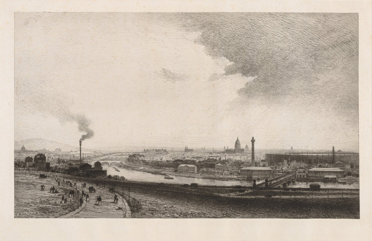 Pariisi vuonna 1867, Näkymä Trocaderosta, 1867. tekijältä Maxime Lalanne