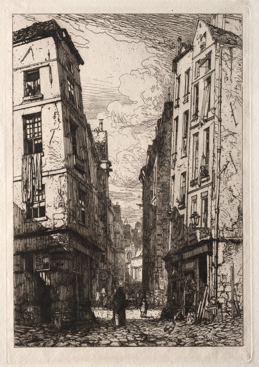 Rue des Marmousets (vanha Pariisi) tekijältä Maxime Lalanne