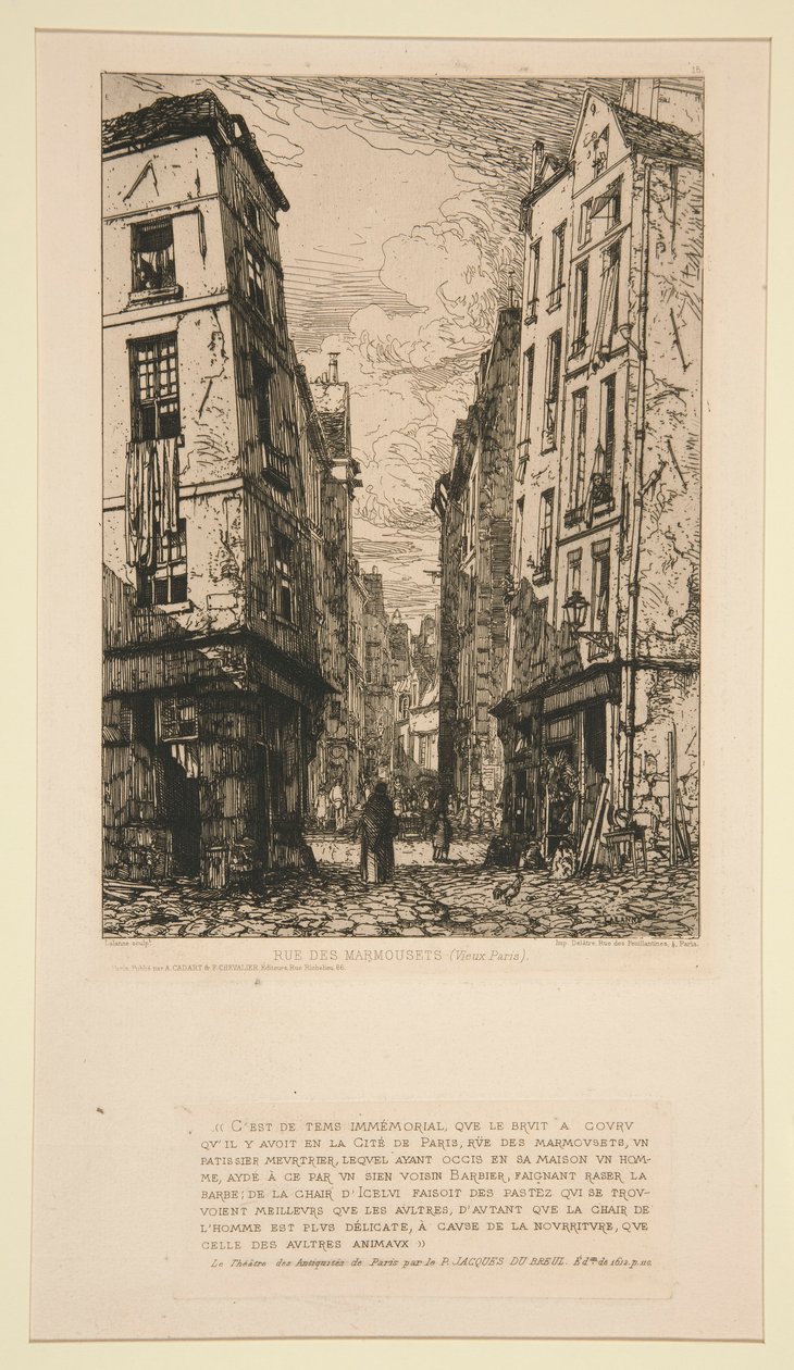 Rue des Marmousets (vanha Pariisi) tekijältä Maxime Lalanne
