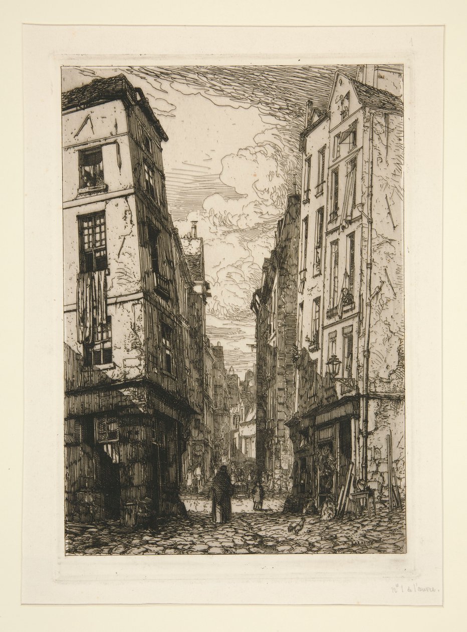 Rue des Marmousets (vanha Pariisi) tekijältä Maxime Lalanne