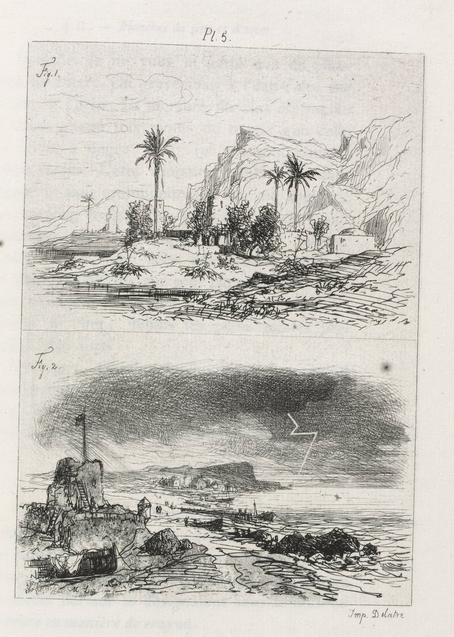 Trakaatti etsauksesta: levy 5, 1866. tekijältä Maxime Lalanne