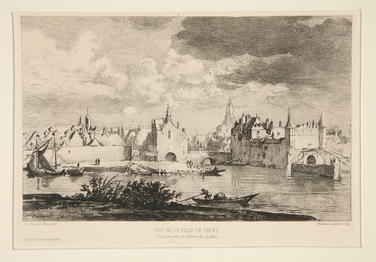 Vue de la ville de Delft (näkymä Delftin kaupunkiin) tekijältä Maxime Lalanne