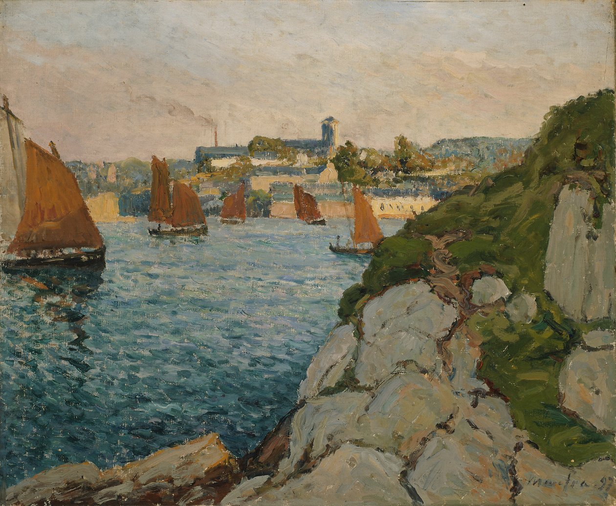 Douarnenez auringonpaisteessa tekijältä Maxime Maufra