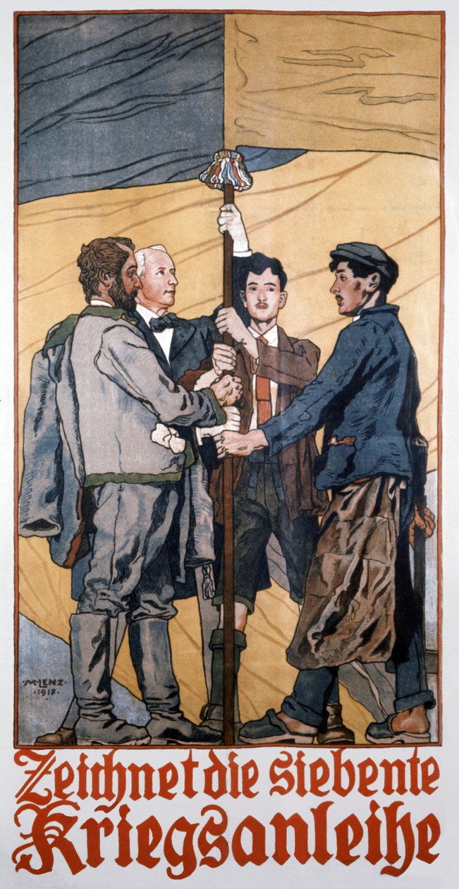 WW1 "Tilaa 7th War Loan" tekijältä Maximilian Lenz