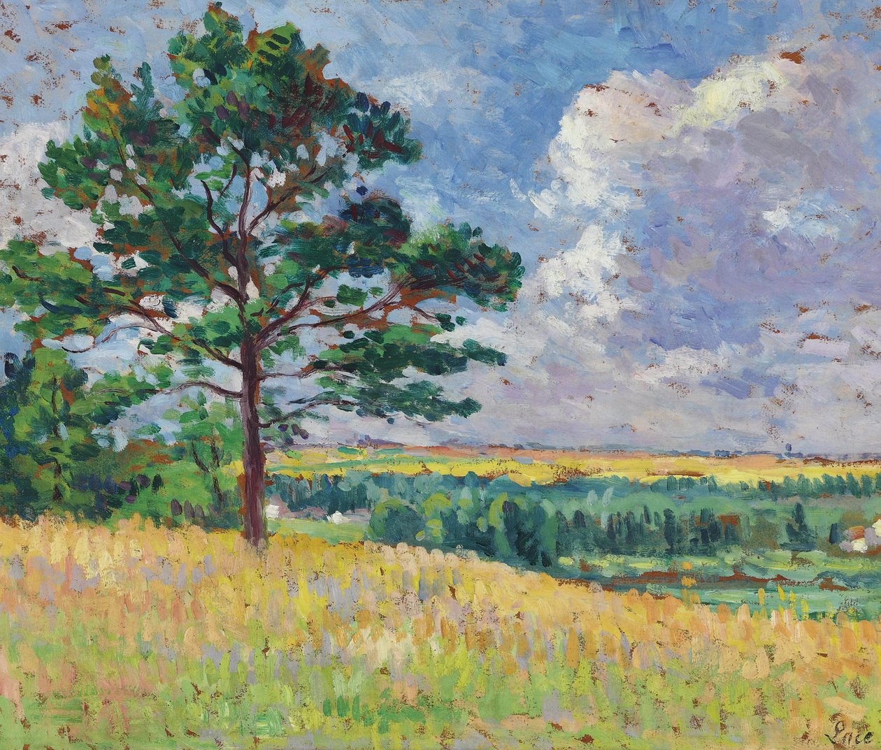 Paysage pres de Merevillen tekijältä Maximilien Luce