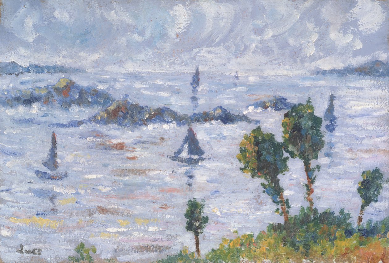 Maisema Kermousterissa tekijältä Maximilien Luce