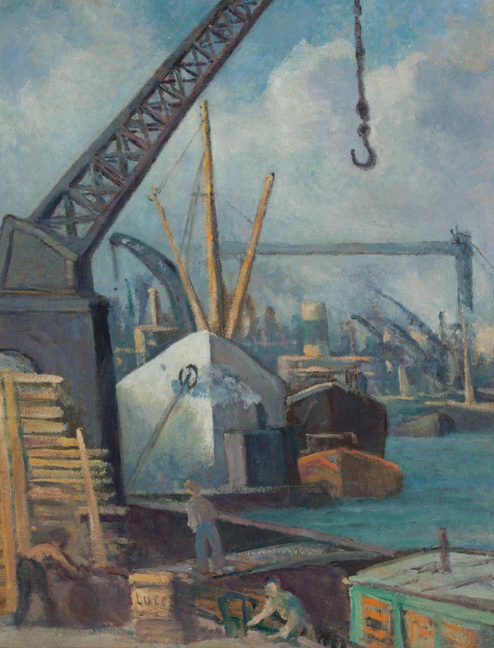 Rouenin satama tekijältä Maximilien Luce