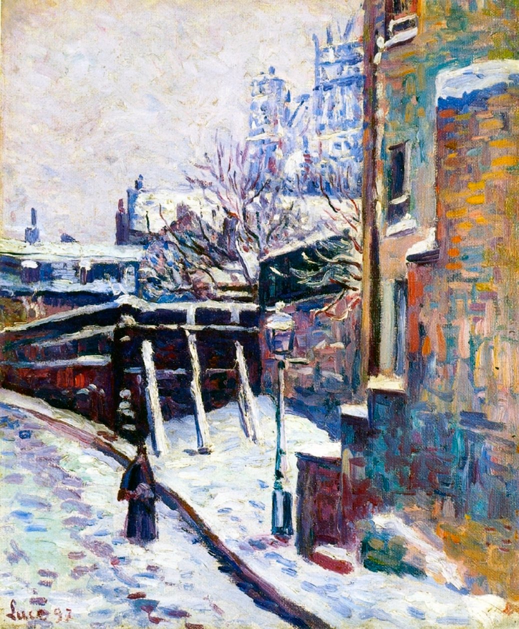 Montmartre, Pariisi, 1897 tekijältä Maximilien Luce