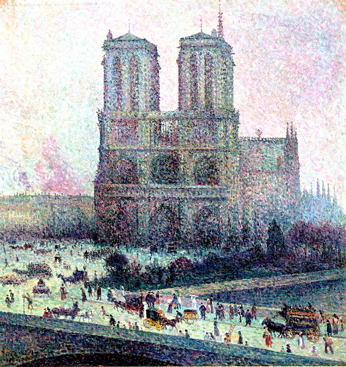 Notre-Dame, Pariisi, 1900-01 tekijältä Maximilien Luce