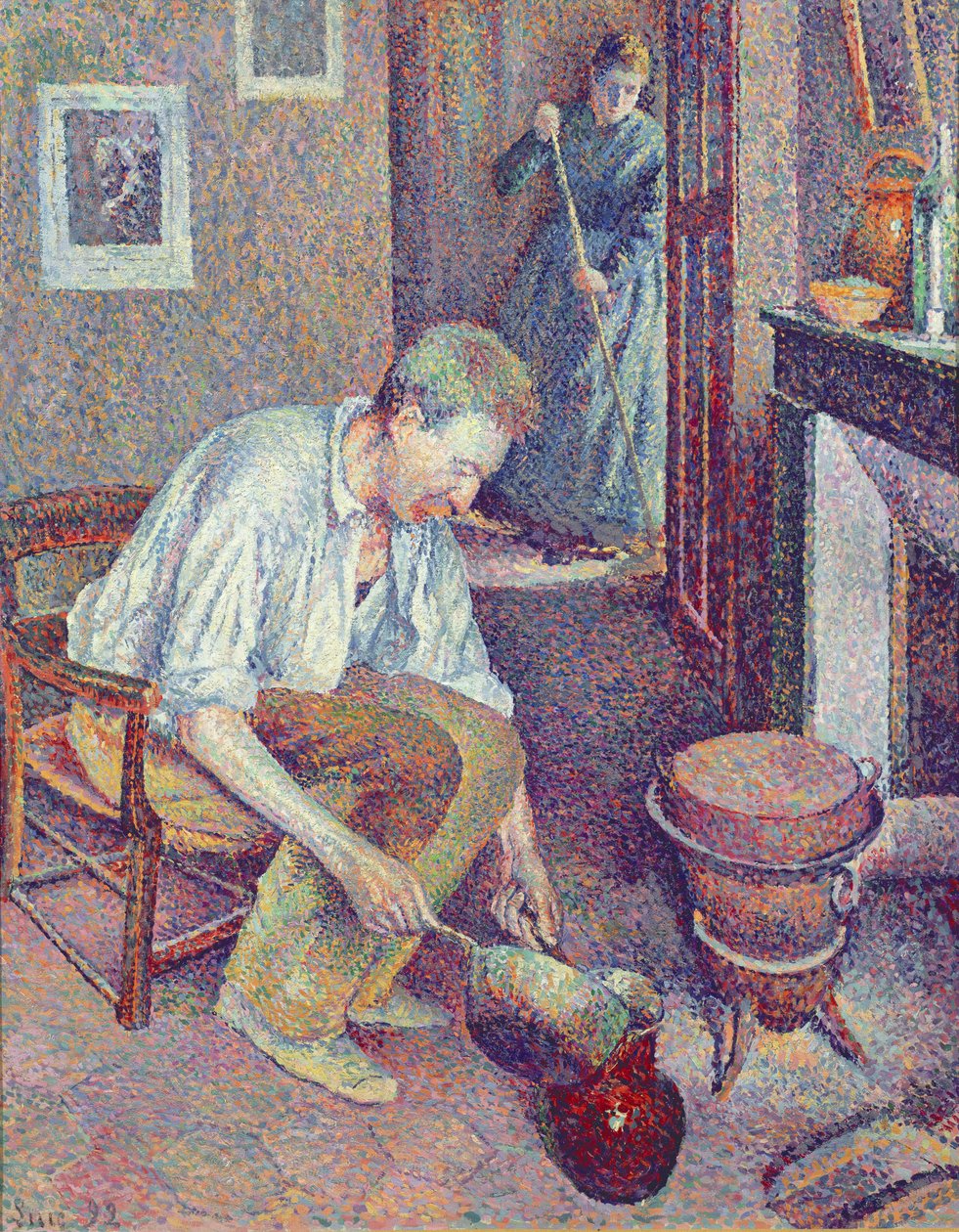 Kahvi, 1892 tekijältä Maximilien Luce