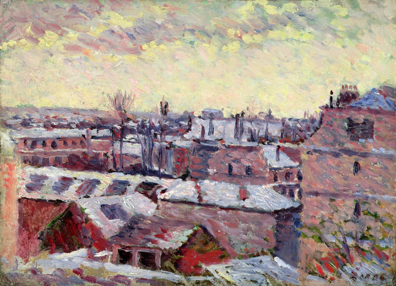Place Dauphine Louvresta nähtynä, 1904 (paneeli) tekijältä Maximilien Luce