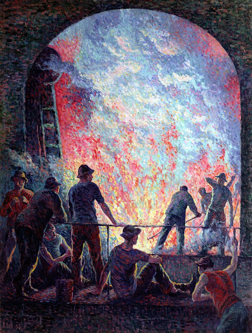 Terästehdas, 1895 tekijältä Maximilien Luce