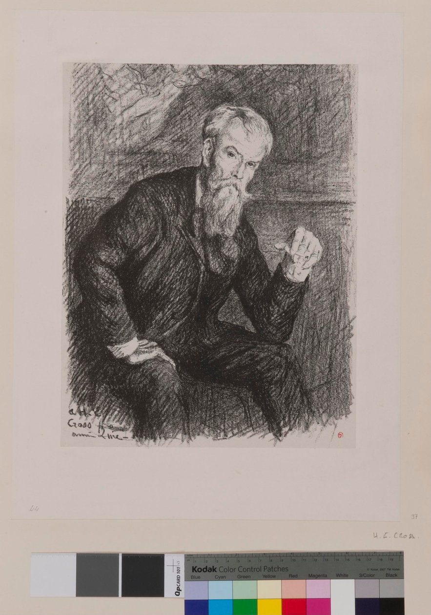 Henri Edmond Crossille: [Henri-Edmond Crossin muotokuva] tekijältä Maximilien Luce
