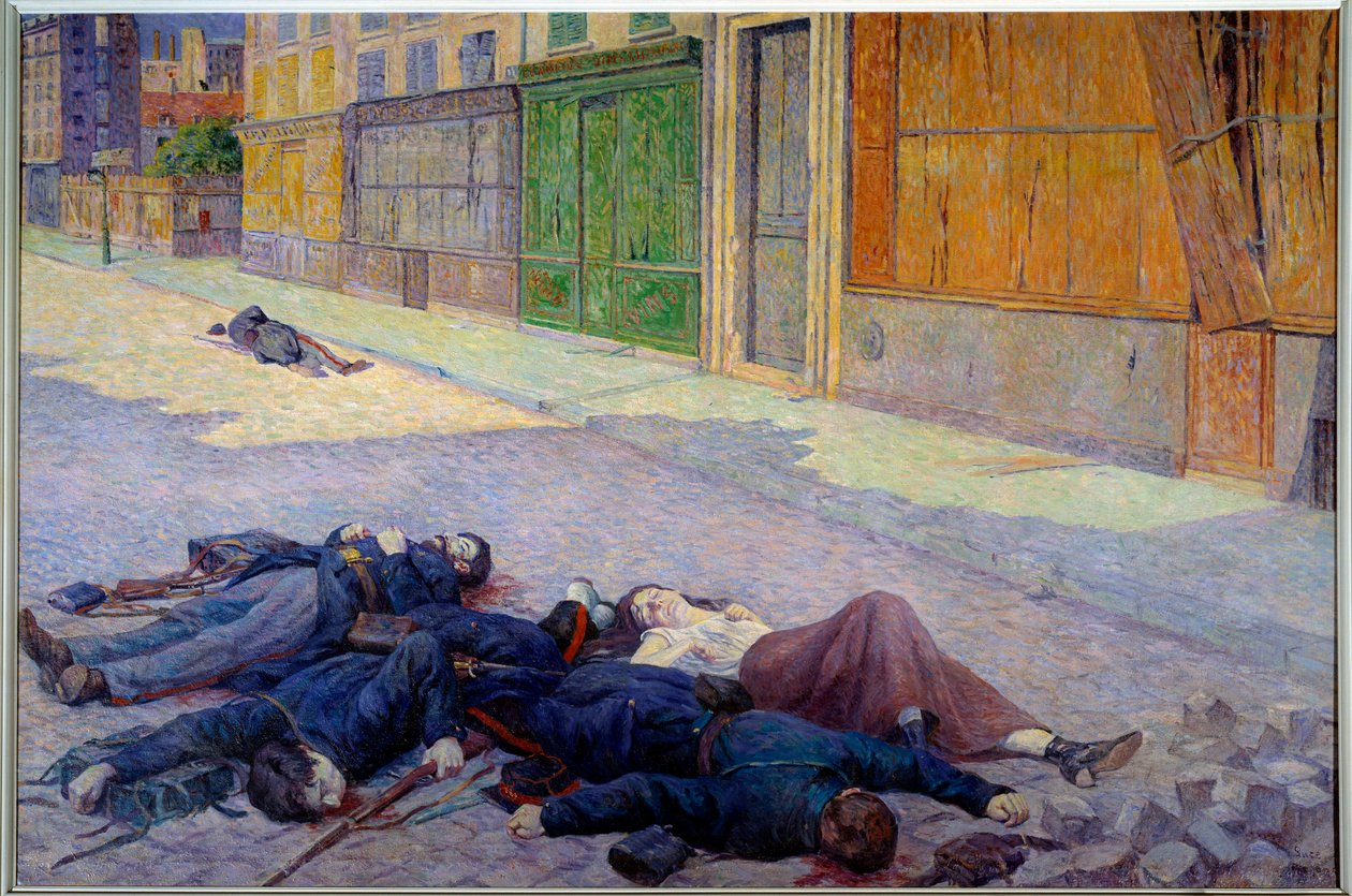 Pariisin katu toukokuussa 1871 tai kommuuni tekijältä Maximilien Luce
