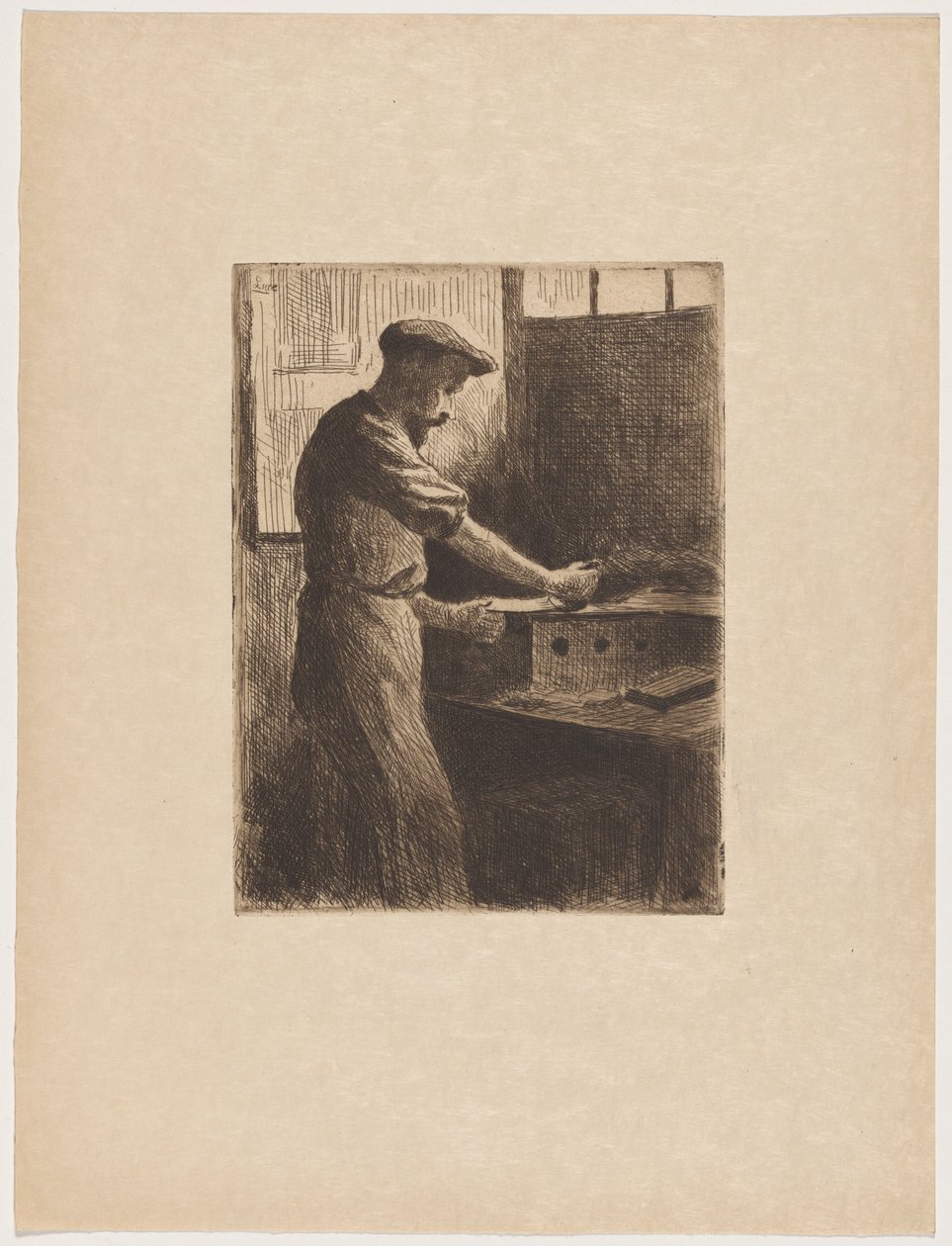 Auguste Delâtre työssään tekijältä Maximilien Luce