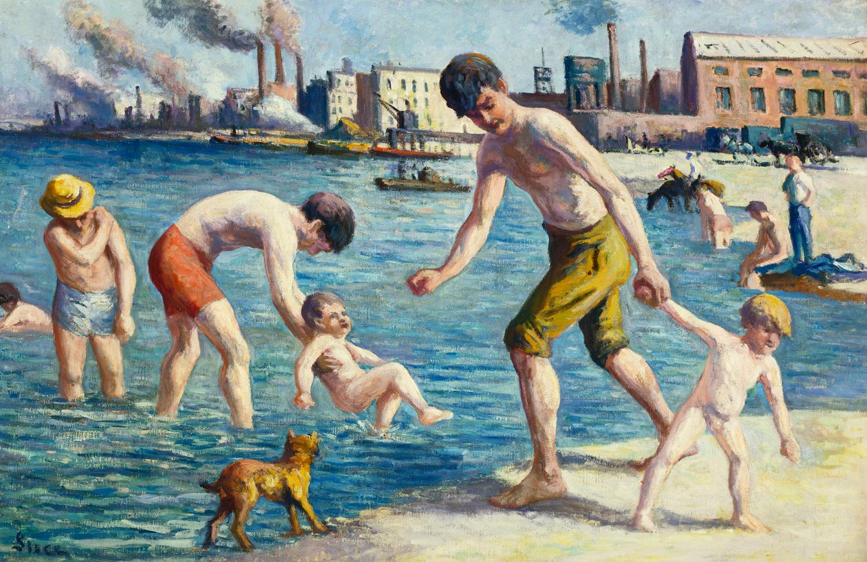 Uimarit tekijältä Maximilien Luce