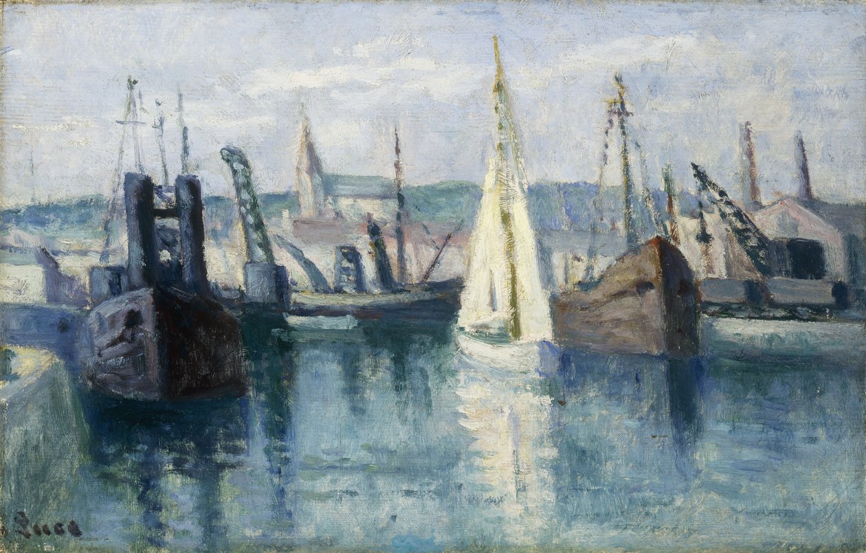 Dieppe, A-allas, tekijältä Maximilien Luce