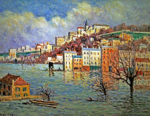 Sèvresin tulva tekijältä Maximilien Luce